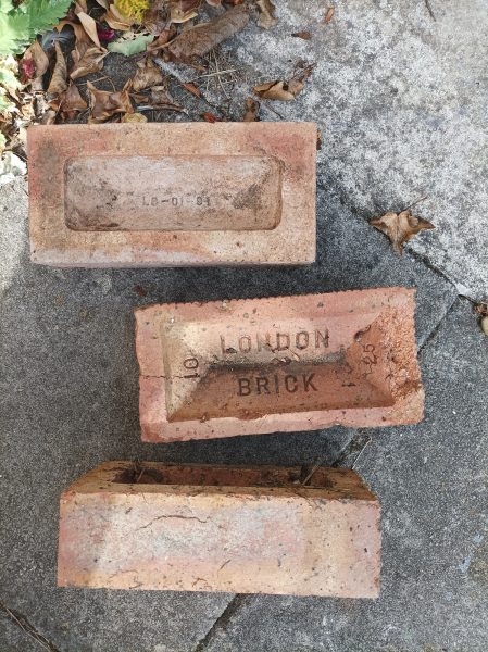Bricks marked London Brick or LB.